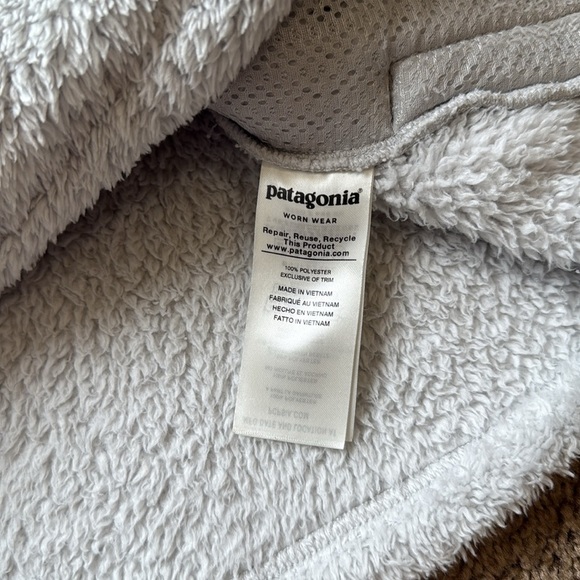 Patagonia Los Gatos 1/4 Zip Pullover Fleece Jacket Tailored Light Grey - Picture 5 of 7